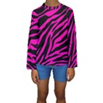 pink zebra  Kids  Long Sleeve Swimwear