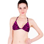 pink zebra  Bikini Top