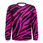 pink zebra  Men s Long Sleeve Tee