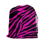 pink zebra  Drawstring Pouch (XXL)