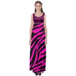 pink zebra  Empire Waist Maxi Dress