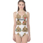 poop Emoji One Piece Swimsuit