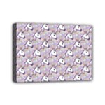 hologram unicorn emoji  Mini Canvas 7  x 5  (Stretched)