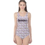 hologram unicorn emoji  One Piece Swimsuit