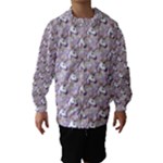 hologram unicorn emoji  Hooded Wind Breaker (Kids)