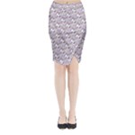 hologram unicorn emoji  Midi Wrap Pencil Skirt