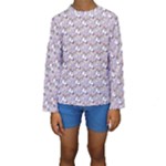 hologram unicorn emoji  Kids  Long Sleeve Swimwear