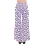 hologram unicorn emoji  Women s Chic Palazzo Pants 