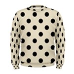 Polka Dots - Black on Pearl Brown Men s Sweatshirt