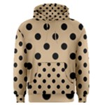 Polka Dots - Black on Tan Brown Men s Pullover Hoodie