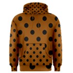 Polka Dots - Black on Brown Men s Pullover Hoodie