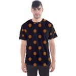 Polka Dots - Brown on Black Men s Sport Mesh Tee