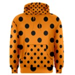 Polka Dots - Black on Orange Men s Pullover Hoodie