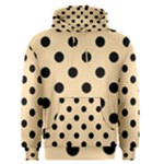 Polka Dots - Black on Navajo White Yellow Men s Pullover Hoodie