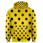 Polka Dots - Black on Gold Yellow Men s Pullover Hoodie