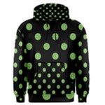 Polka Dots - Dollar Bill Green on Black Men s Pullover Hoodie