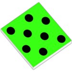 Polka Dots - Black on Neon Green Small Memo Pads