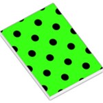 Polka Dots - Black on Neon Green Large Memo Pads