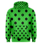 Polka Dots - Black on Lime Green Men s Pullover Hoodie