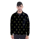 Polka Dots - Army Green on Black Wind Breaker (Men)