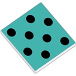 Polka Dots - Black on Verdigris Small Memo Pads