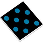 Polka Dots - Cerulean on Black Small Memo Pads