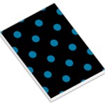 Polka Dots - Cerulean on Black Large Memo Pads