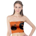 Halloween black pumpkins pattern Tube Top