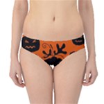 Halloween black pumpkins pattern Hipster Bikini Bottoms