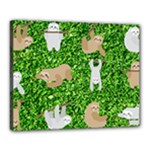 Funny Sloths Canvas 20  x 16  (Stretched)