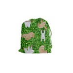 Funny Sloths Drawstring Pouch (Small)