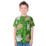 Funny Sloths Kids  Cotton Tee