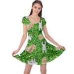 Funny Sloths Cap Sleeve Dress