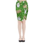 Funny Sloths Midi Wrap Pencil Skirt