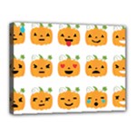 Halloween Pumpkin Emojis Canvas 16  x 12  (Stretched)