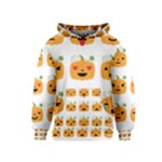 Halloween Pumpkin Emojis Kids  Pullover Hoodie