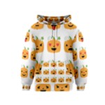 Halloween Pumpkin Emojis Kids  Zipper Hoodie