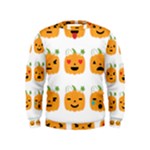 Halloween Pumpkin Emojis Kids  Sweatshirt