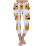 Halloween Pumpkin Emojis Capri Winter Leggings 