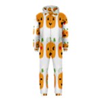 Halloween Pumpkin Emojis Hooded Jumpsuit (Kids)