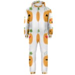 Halloween Pumpkin Emojis Hooded Jumpsuit (Men)