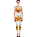 Halloween Pumpkin Emojis OnePiece Catsuit