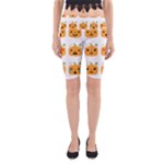 Halloween Pumpkin Emojis Yoga Cropped Leggings