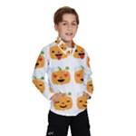 Halloween Pumpkin Emojis Wind Breaker (Kids)