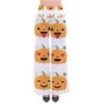 Halloween Pumpkin Emojis Women s Chic Palazzo Pants 