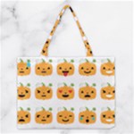 Halloween Pumpkin Emojis Medium Tote Bag