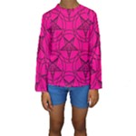 Halloween Baphomet Kids  Long Sleeve Swimwear