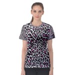 Pink Leopard Print Women s Sport Mesh Tee