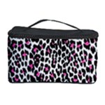 Pink Leopard Print Cosmetic Storage Case