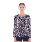 Pink Leopard Print Women s Long Sleeve Tee